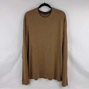 Smartwool Sweater Mens XXL Brown Merino Wool Blend Crewneck Knit Pullover